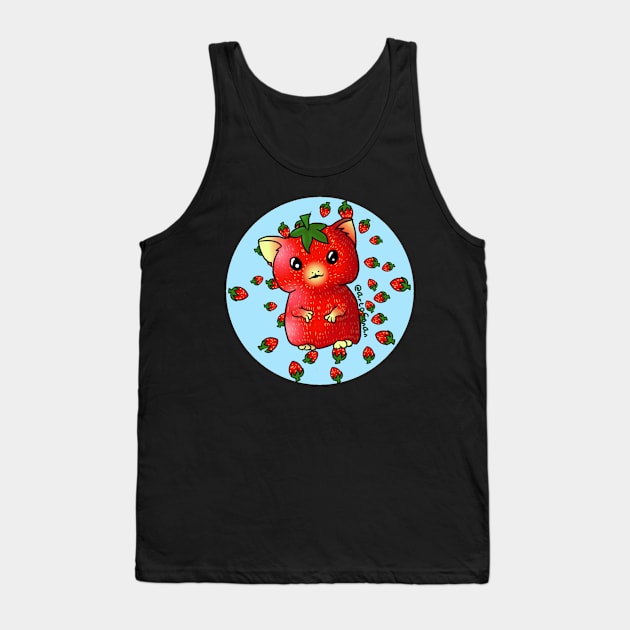 Strawberry Hamster Tank Top by tearsforlu